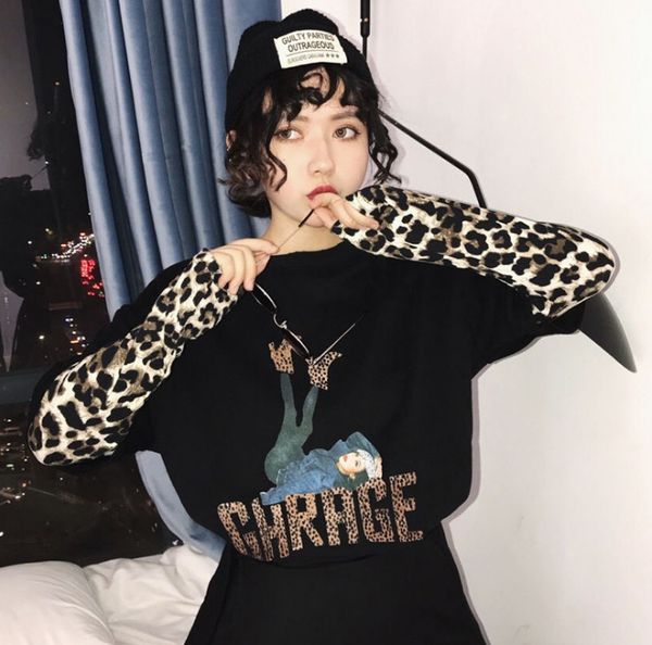 женщины осень tshirt kawaii vintage прекрасный сыпучие письмо мультфильм печати leopard tshirt женский сладкий harajuku мундир для женская t, White
женщины осень tshirt kawaii vintage прекрасный сыпучие письмо мультфильм печати leopard tshirt женский сладкий harajuku мундир для женская t, White