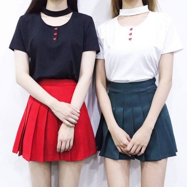 womens designer clothing women designer tshirts off shoulder korean t shirts cute harajuku kawaii love buttons t shirt short women, White
womens designer clothing women designer tshirts off shoulder korean t shirts cute harajuku kawaii love buttons t shirt short women, White