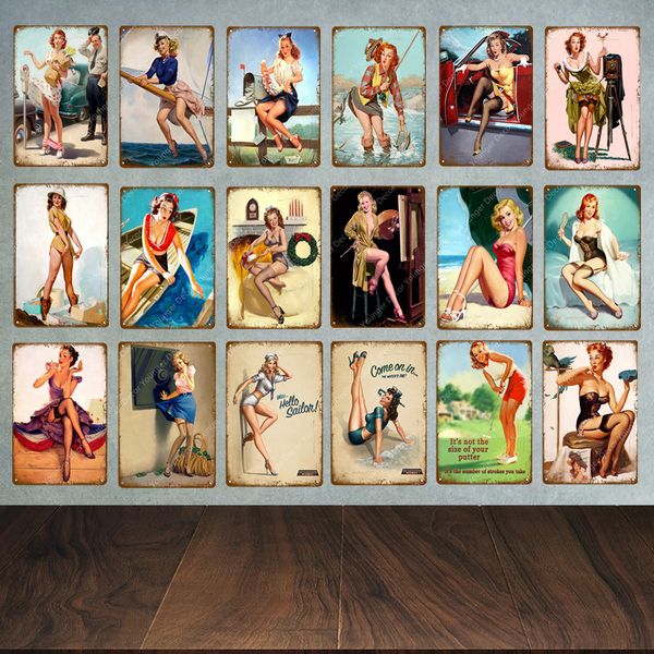 30x20cm sexy красоты девушки пинап poster металла зубной налет олово знаки старинные настенные украшения искусства картина бар паб кафе мага
30x20cm sexy красоты девушки пинап poster металла зубной налет олово знаки старинные настенные украшения искусства картина бар паб кафе мага