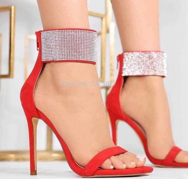 red pink color crystal ankle strap woman sandals fashion new design concise style gladiator dress sandals lady large size heels, Black
red pink color crystal ankle strap woman sandals fashion new design concise style gladiator dress sandals lady large size heels, Black