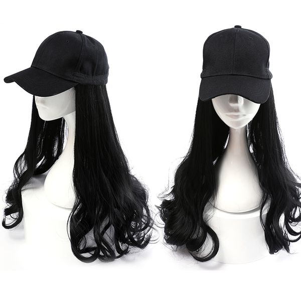 baseball cap wig medical patient wig hat one summer long hair natural fashion hair set, Black
baseball cap wig medical patient wig hat one summer long hair natural fashion hair set, Black