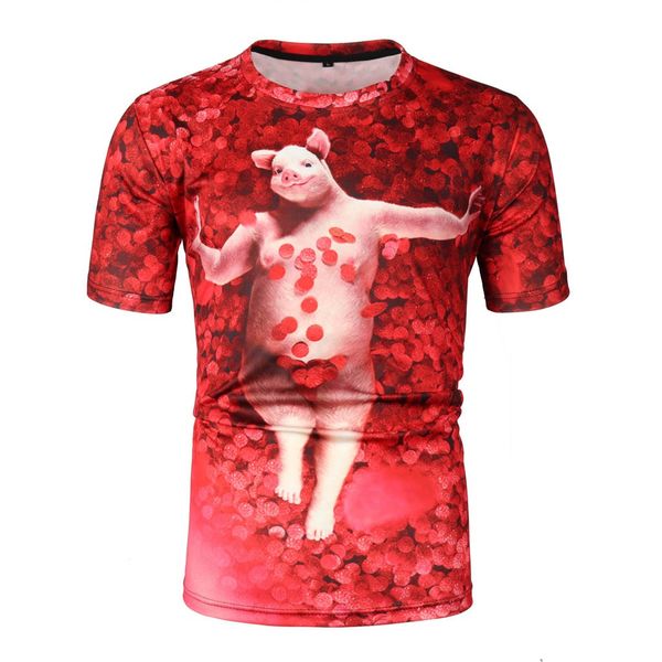 men's round neck slim casual cute 3d printing short sleeves undershirt summer casual short shirts male men clothing, White;black
men's round neck slim casual cute 3d printing short sleeves undershirt summer casual short shirts male men clothing, White;black