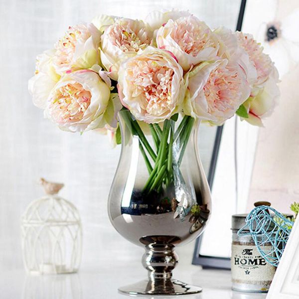 5 heads artificial flowers peony bouquet silk peony flowers bridal bouquet fall vivid fake for wedding home decoration
5 heads artificial flowers peony bouquet silk peony flowers bridal bouquet fall vivid fake for wedding home decoration