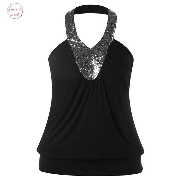 women blouse fashion casual halter sequins open polyester back backless tank sleeveless vest sequin lace vest streetwear, White
women blouse fashion casual halter sequins open polyester back backless tank sleeveless vest sequin lace vest streetwear, White
