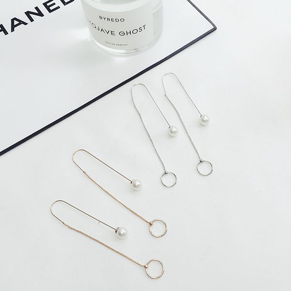 south korea-style pearl japanese korean korean-style cool simple elegant earrings ear stud long hanging earrings accessories dec, Silver
south korea-style pearl japanese korean korean-style cool simple elegant earrings ear stud long hanging earrings accessories dec, Silver