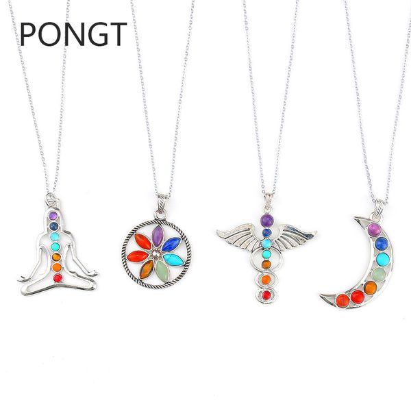 7 chakra stones reiki healing point chakra pendant tree of life charm pendant ankh yoga jewelry semi precious stone necklace, Silver
7 chakra stones reiki healing point chakra pendant tree of life charm pendant ankh yoga jewelry semi precious stone necklace, Silver