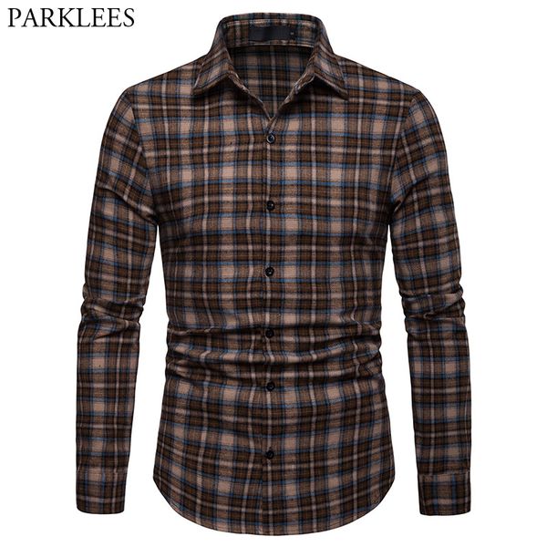 brown vintage plaid shirt men chemise homme 2019 spring new long sleeve mens dress shirts slim fit casual streetwear shirt male, White;black
brown vintage plaid shirt men chemise homme 2019 spring new long sleeve mens dress shirts slim fit casual streetwear shirt male, White;black