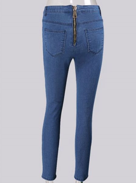 women designer jeans fashion zipper design hip-lifting high waisted elastic skinny jeans designer women jeans, Blue
women designer jeans fashion zipper design hip-lifting high waisted elastic skinny jeans designer women jeans, Blue