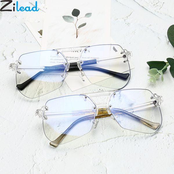 zilead anti blue light glasses frame transparent rimless pilot optical sepectacles double beam eyeglasses eyewear men women, Black
zilead anti blue light glasses frame transparent rimless pilot optical sepectacles double beam eyeglasses eyewear men women, Black