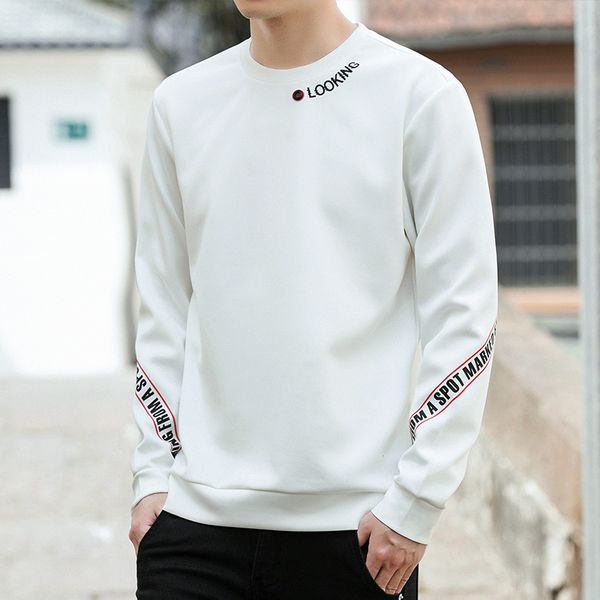 men striped long sleeve sweatshirt solid letter printed hoodie o neck casual pullover hip hop spring and autumn, Black
men striped long sleeve sweatshirt solid letter printed hoodie o neck casual pullover hip hop spring and autumn, Black