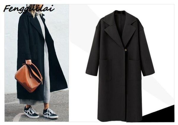 wool women plus size loose elegant single breasted woolen coat womens korean casual coats autumn winter fashion, Black
wool women plus size loose elegant single breasted woolen coat womens korean casual coats autumn winter fashion, Black