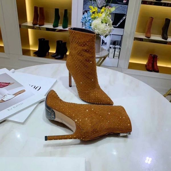 new elastic boots high heels women lady booties pointed toe mid calf black casual leather shoes women's fashion fashion0812
new elastic boots high heels women lady booties pointed toe mid calf black casual leather shoes women's fashion fashion0812