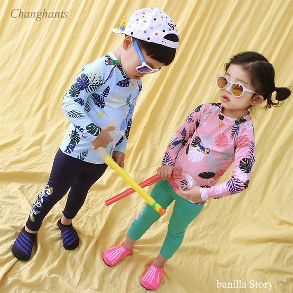 2019 new model kid children two piece swimwear 2-8 y baby rash guard leaves swimsuit boy girl swimming swim wear bathing suits
2019 new model kid children two piece swimwear 2-8 y baby rash guard leaves swimsuit boy girl swimming swim wear bathing suits