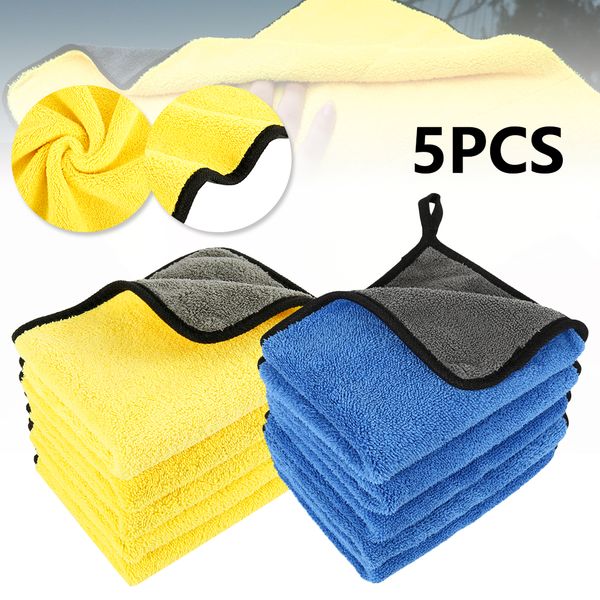 5pcs car double-faced velvet car wash towel extra thick plush for cleaning clean dry absorption wax polishing 30x40cm
5pcs car double-faced velvet car wash towel extra thick plush for cleaning clean dry absorption wax polishing 30x40cm