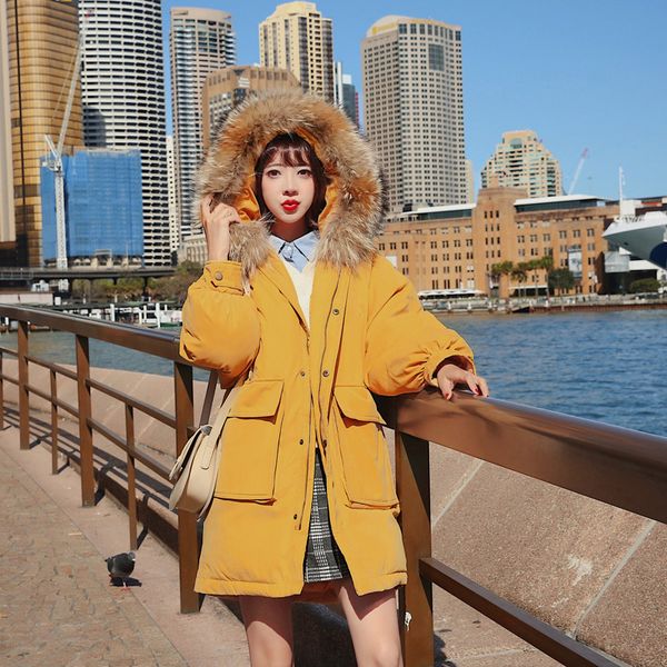 2019 new down cotton jacket slim women winter puffer jacket portable windproof hooded coat, Tan;black
2019 new down cotton jacket slim women winter puffer jacket portable windproof hooded coat, Tan;black