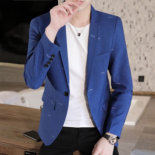 new men's slim fit one button blazers jacket spring autumn outwear smart casual students coat b40, White;black
new men's slim fit one button blazers jacket spring autumn outwear smart casual students coat b40, White;black