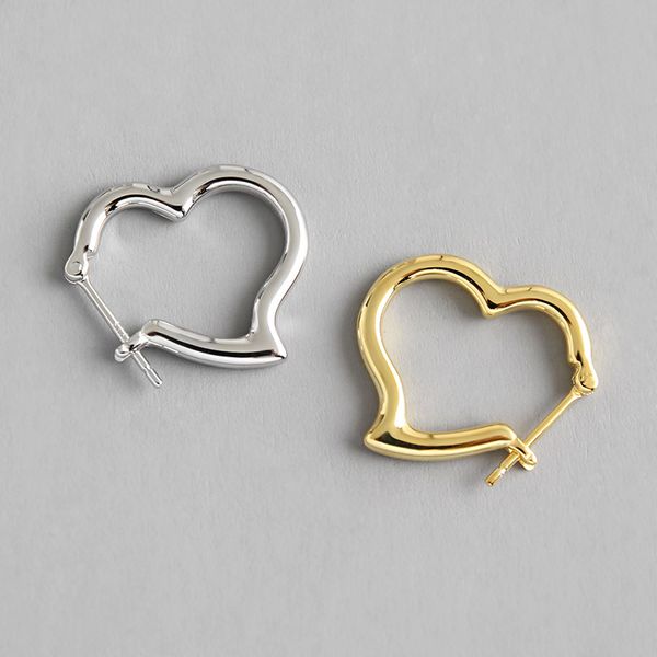 hfyk 925 sterling silver earrings 2020 gold love heart hoop earrings for women pendientes mujer oorbellen aros de plata ley 925, Golden;silver
hfyk 925 sterling silver earrings 2020 gold love heart hoop earrings for women pendientes mujer oorbellen aros de plata ley 925, Golden;silver