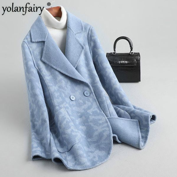 women's wool & blends 2021 100% coat female jacket spring autumn double-sided coats and jackets women clothes blazer korean kqn30077 kj, Black
women's wool & blends 2021 100% coat female jacket spring autumn double-sided coats and jackets women clothes blazer korean kqn30077 kj, Black