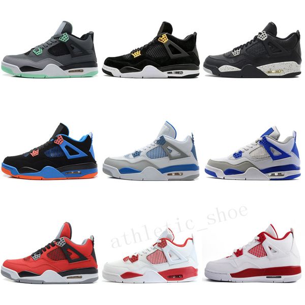 4 4s mens basketball shoes game royal thinker oreo eminem white cement pure money toro bravo military blue green glow cavs sports sneakers
4 4s mens basketball shoes game royal thinker oreo eminem white cement pure money toro bravo military blue green glow cavs sports sneakers