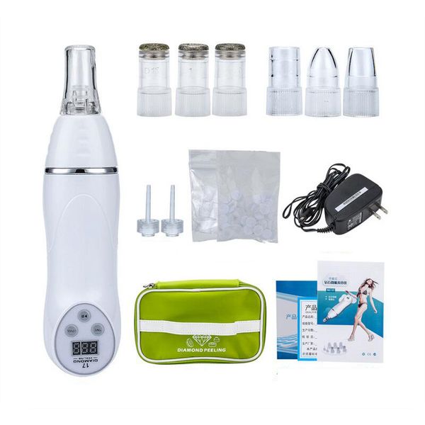 diamond dermabrasion skin peeling machine, vacuum blackhead/acne remover, face cleaning facial suction with 6 tips
diamond dermabrasion skin peeling machine, vacuum blackhead/acne remover, face cleaning facial suction with 6 tips