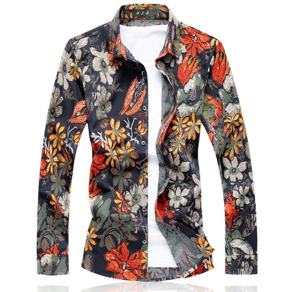 100% cotton hawaiian printed men's long-sleeved shirt casual fashion plus size hc plus fertilizer floral print shirt, White;black
100% cotton hawaiian printed men's long-sleeved shirt casual fashion plus size hc plus fertilizer floral print shirt, White;black