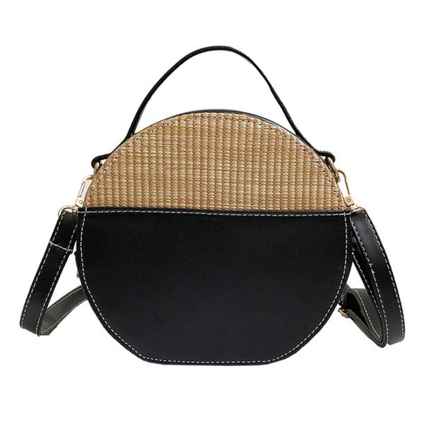 round straw bags women summer rattan bag handmade woven beach cross body bag circle bohemia handbag(black
round straw bags women summer rattan bag handmade woven beach cross body bag circle bohemia handbag(black
