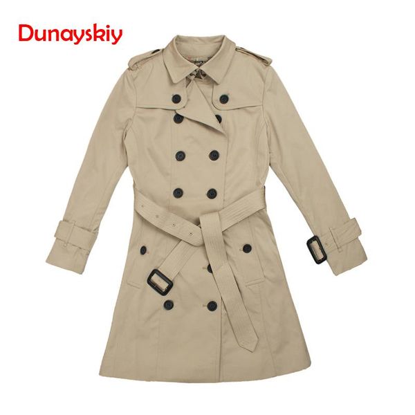 2019 new fashion double breasted mid-long trench coat women khaki slim belt cloak windbreaker female autumn, Tan;black
2019 new fashion double breasted mid-long trench coat women khaki slim belt cloak windbreaker female autumn, Tan;black