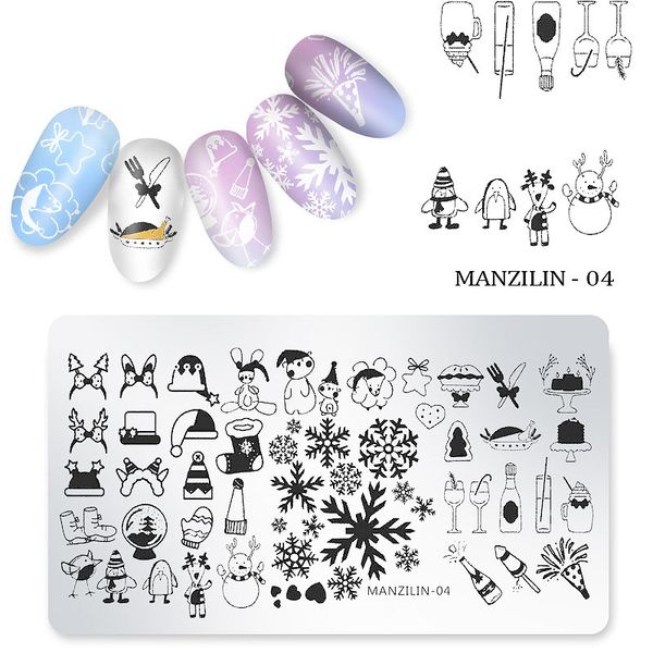 christmas snowflake flower santa claus nail stamping plates marble image stamp templates geometric manicure printing stencil tools, White
christmas snowflake flower santa claus nail stamping plates marble image stamp templates geometric manicure printing stencil tools, White