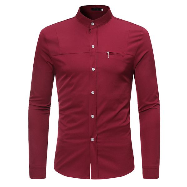красное вино slim fit мужские рубашки 2020 бренд мандарин воротник с длинным рукавом платье рубашка мужская повседневная деловая рубашка cam, White;black
красное вино slim fit мужские рубашки 2020 бренд мандарин воротник с длинным рукавом платье рубашка мужская повседневная деловая рубашка cam, White;black