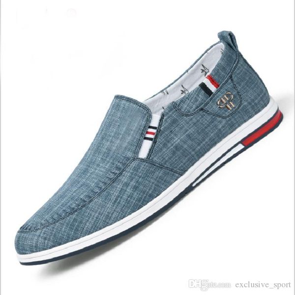 men low flat casual shoes blue grey breathable canvas shoe mens sports sneakers size 40-44 wholesale, Black
men low flat casual shoes blue grey breathable canvas shoe mens sports sneakers size 40-44 wholesale, Black