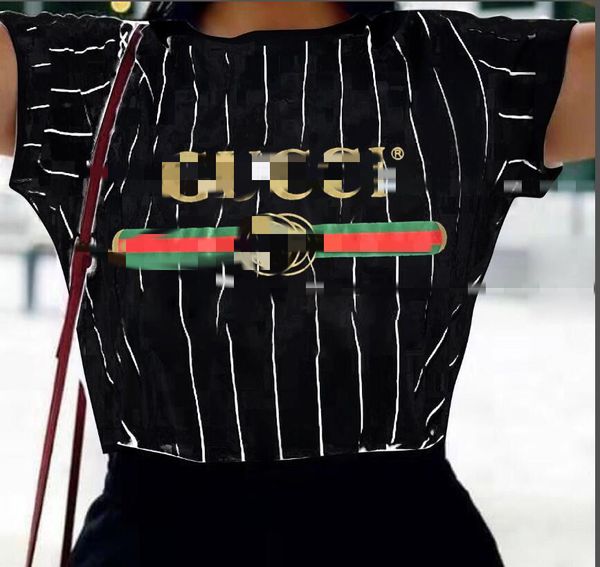 women's fashion street fashion t-shirt new designer print brand short sleeve casual striped t-shirt for summer 2020 new wholesale, White
women's fashion street fashion t-shirt new designer print brand short sleeve casual striped t-shirt for summer 2020 new wholesale, White