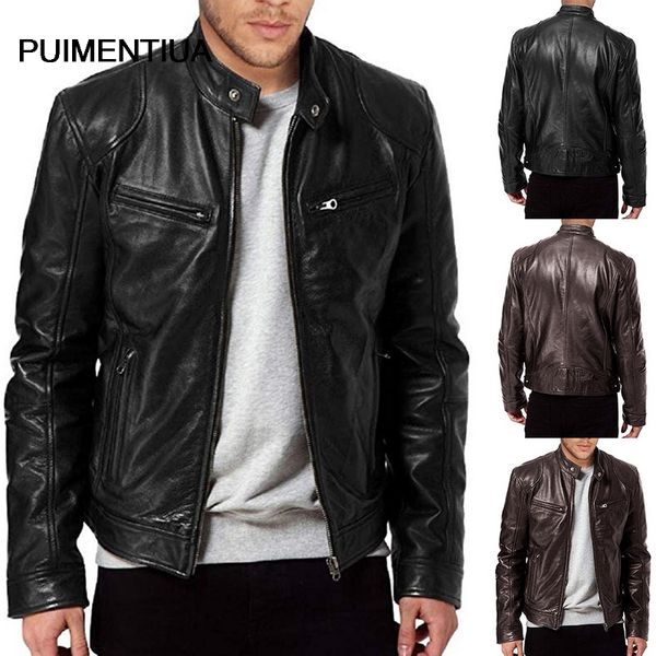 puimentiua men's faux leather jacket fashion zipper motorcycleg jacket biker autumn winter long sleeve coat 2020, Black
puimentiua men's faux leather jacket fashion zipper motorcycleg jacket biker autumn winter long sleeve coat 2020, Black