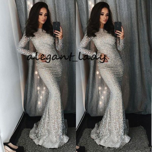 glamorous sequins beaded evening gowns with long sleeve 2019 high neck muslim luxury full length occasion prom dresses, Black
glamorous sequins beaded evening gowns with long sleeve 2019 high neck muslim luxury full length occasion prom dresses, Black