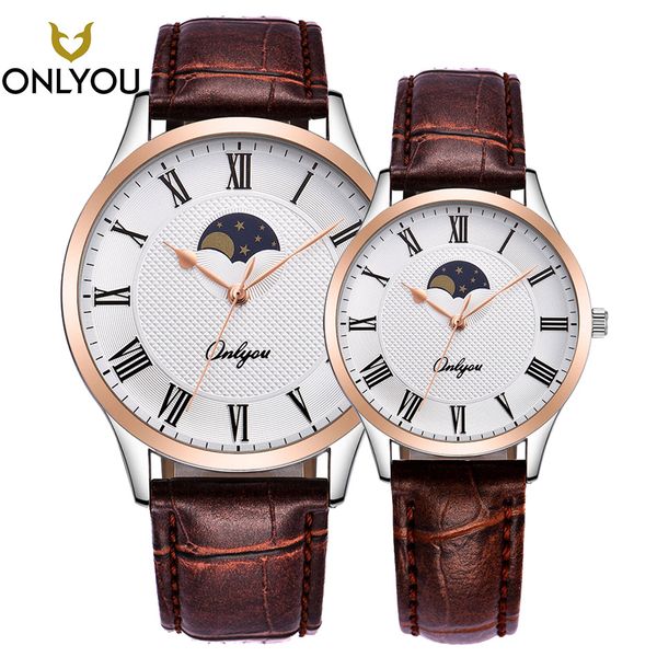 onlyou women watches rose gold new brand lovers watch luxury leisure leather waterproof quartz men watches male clock relogio, Slivery;brown
onlyou women watches rose gold new brand lovers watch luxury leisure leather waterproof quartz men watches male clock relogio, Slivery;brown