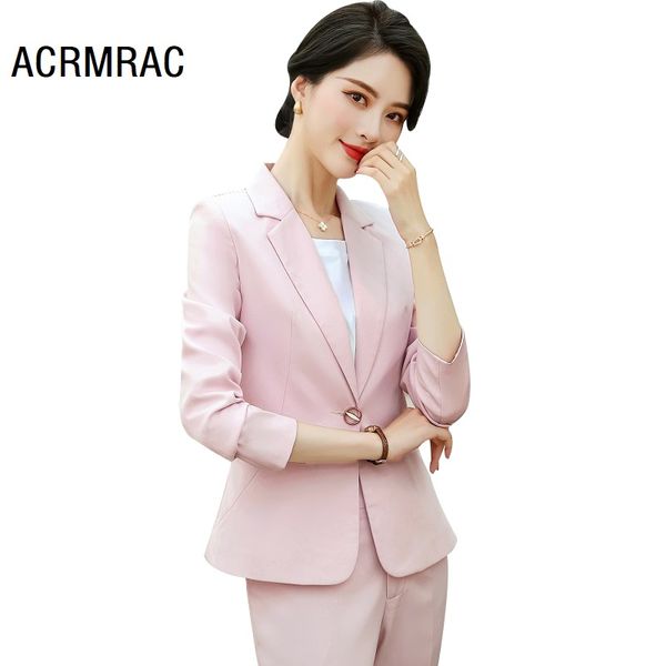 women's suits & blazers women spring long sleeve pants office lady formal work clothes woman set 9502, White;black
women's suits & blazers women spring long sleeve pants office lady formal work clothes woman set 9502, White;black