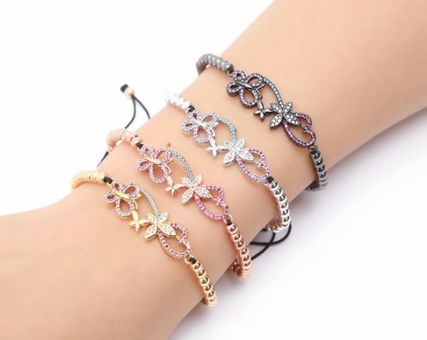 gold silver micro pave cz cubic zirconia rope adjusted copper beads bracelet gfj5 butterfly charm braided bangles jewelry women, Black
gold silver micro pave cz cubic zirconia rope adjusted copper beads bracelet gfj5 butterfly charm braided bangles jewelry women, Black