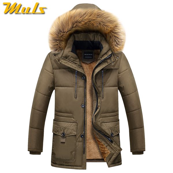 muls winter warm fleece men jackets wind resistant autumn thick fur trim hooded jacket coats mens cotton padded 2019 new -20 'c, Black
muls winter warm fleece men jackets wind resistant autumn thick fur trim hooded jacket coats mens cotton padded 2019 new -20 'c, Black