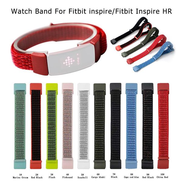 for fitbit inspire hr nylon hook loop watch band replacement wristband nylon soft strap breathable lightweight 10 color by dhl
for fitbit inspire hr nylon hook loop watch band replacement wristband nylon soft strap breathable lightweight 10 color by dhl