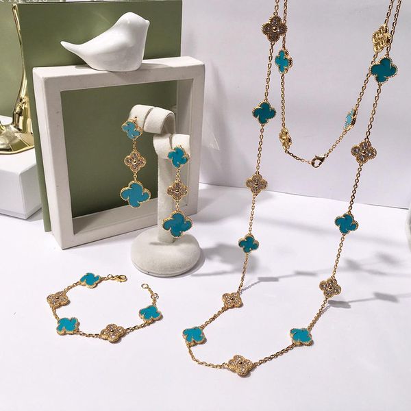 2019 luxury designer jewelry women necklace 20 small flower hip hop bling chains jewelry exquisite brand designer earrings, Black
2019 luxury designer jewelry women necklace 20 small flower hip hop bling chains jewelry exquisite brand designer earrings, Black