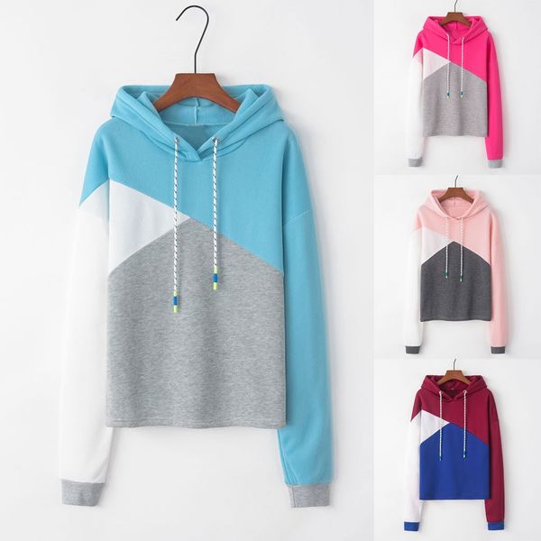 velvet female loose hooded sweatshirt stitching color hoodies tracksuit sweat coat casual drawstring sportswear #11.7, White;black
velvet female loose hooded sweatshirt stitching color hoodies tracksuit sweat coat casual drawstring sportswear #11.7, White;black