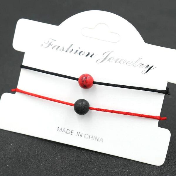 charm bracelets 2pcs/set matte lava stone natural red onyx bead bracelet thread lucky for couples men women lovers jewelry, Golden;silver
charm bracelets 2pcs/set matte lava stone natural red onyx bead bracelet thread lucky for couples men women lovers jewelry, Golden;silver