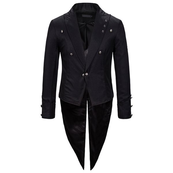 occident men's autumn/winter style 2019 show dress: slit back tuxedo, fashionable evening dress, men's lapel suit, White;black
occident men's autumn/winter style 2019 show dress: slit back tuxedo, fashionable evening dress, men's lapel suit, White;black