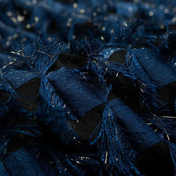 couture fashion blue/black tassel fabric,gold metallic tassel,sewing for dress,skirt,wedding,dance clothing,craft by the yard, Black;white
couture fashion blue/black tassel fabric,gold metallic tassel,sewing for dress,skirt,wedding,dance clothing,craft by the yard, Black;white