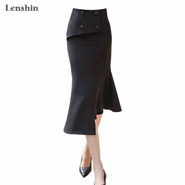 lenshin ladies long irregular black empire casual trumpet mermaid skirt for elegant women office wear
lenshin ladies long irregular black empire casual trumpet mermaid skirt for elegant women office wear