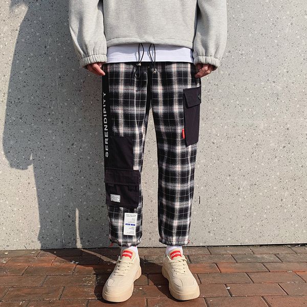 mens lattice pants printing multi-pockets male pants casual men elastic waist pantalones hombres, Black
mens lattice pants printing multi-pockets male pants casual men elastic waist pantalones hombres, Black