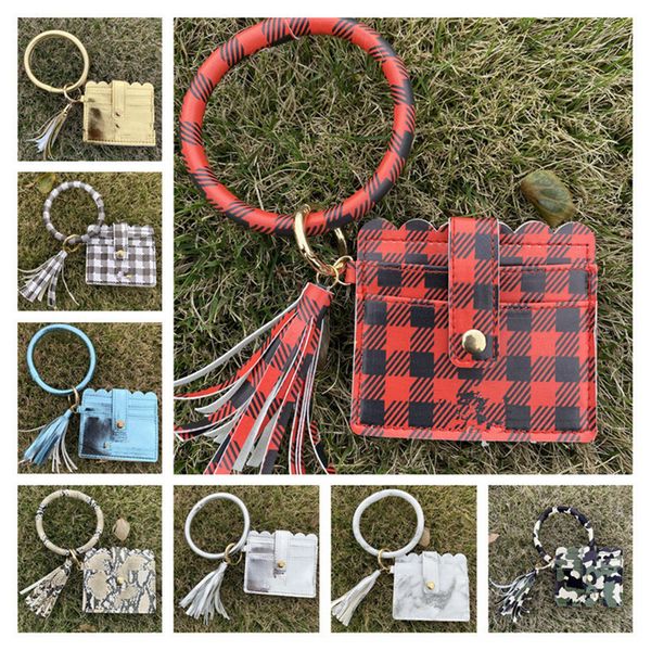 women ks tassel leopard bracelet pu leather bags wristlets wallet card slot holder keychains purses bag circle bangle wristband e22905, White
women ks tassel leopard bracelet pu leather bags wristlets wallet card slot holder keychains purses bag circle bangle wristband e22905, White