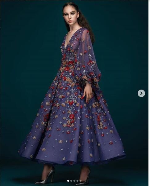 ball gown long sleeve embroidery tea lenght evening dresses gowns 2019 new v neck elegant long party prom dresses cheap, Black;red
ball gown long sleeve embroidery tea lenght evening dresses gowns 2019 new v neck elegant long party prom dresses cheap, Black;red