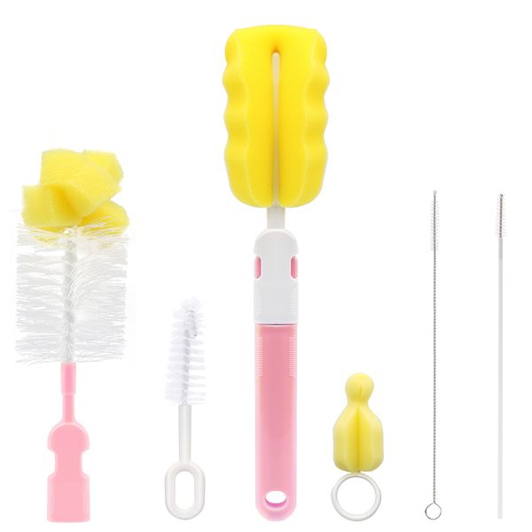 6PC/Set New Infant Bottle Brush Cleaner Kit Cleaning Brush Set Sponge Cups Sports Nursing Bottle Baby Nipple Straws
6PC/Set New Infant Bottle Brush Cleaner Kit Cleaning Brush Set Sponge Cups Sports Nursing Bottle Baby Nipple Straws