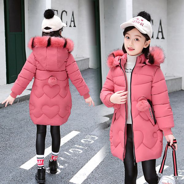 girl winter jacket new big children's jacket long section of the down jacket large fur collar cotton padded coat, Blue;gray
girl winter jacket new big children's jacket long section of the down jacket large fur collar cotton padded coat, Blue;gray