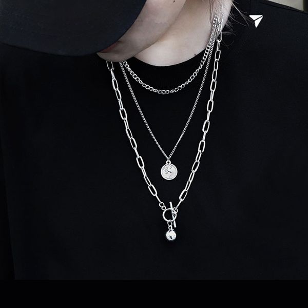 punk multi-layer silver metal chain necklace for women men hip hop metal ball coin cross pendant necklace goth jewelry gifts, Golden;silver
punk multi-layer silver metal chain necklace for women men hip hop metal ball coin cross pendant necklace goth jewelry gifts, Golden;silver